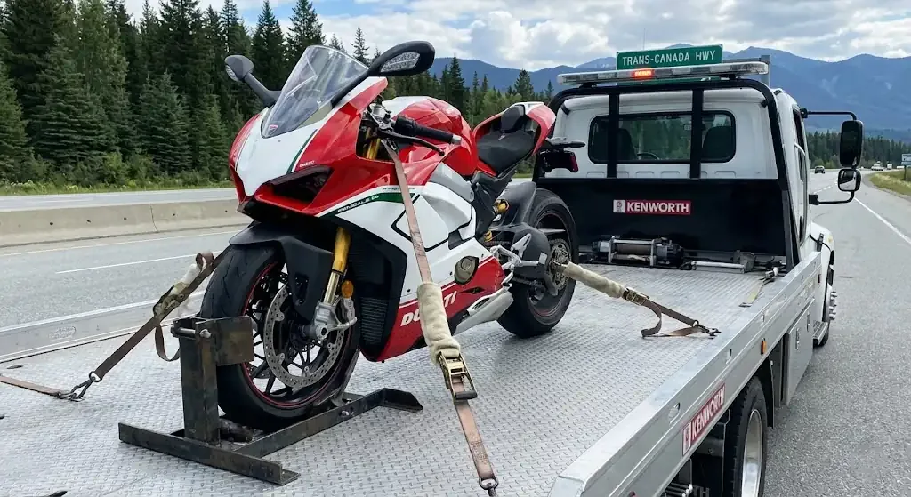 Kitchener motorcycle tow truck service